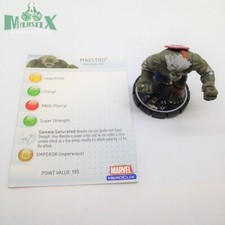 Heroclix Mutations and Monsters set Maestro #060 Super Rare figure w/card!