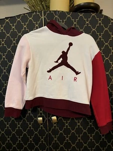 Nike Air Jordan Girls Youth Hoodie Sweatshirt Pullover Sz L - Picture 1 of 9