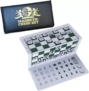 WE Games Mini Magnetic Pocket Chess Set Travel Trifold 6 in. - Picture 1 of 8