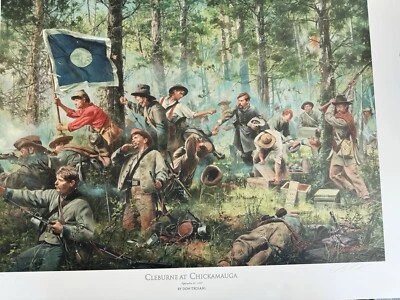 "Cleburne at Chickamauga, 2nd Tennessee Regiment" Don Troiani Civil War Art, #37 - Image 1 of 4