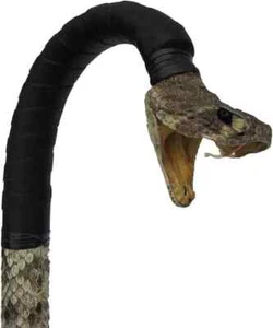 Wooden walking stick hand carved cobra snake handmade walking cane animal - Picture 1 of 4