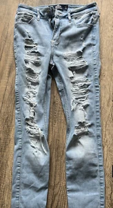 Women’s Hollister 3S High Rise Super Skinny Soft Stretch Jeans 26x26 Ripped - Picture 1 of 5