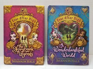Ever After High Lot Of 2 Books Storybook Of Legends Wonderlandiful Shannon Hale