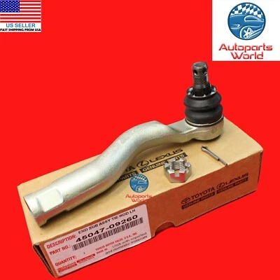 GENUINE TOYOTA 07-21 TUNDRA |08-22 SEQUOIA LEFT STEERING TIE ROD END 45047-09260 - Image 1 of 2