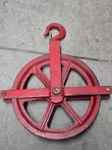 Gin Block Riemenscheibe 12" Hebegerüst Hebepfosten verzinkter Stahl ** NT - Bild 1 von 9