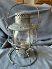 Wheeling and Lake Erie R.R. Adlake reliable lantern with tall etched globe