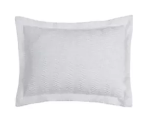 JCP BETTER TRENDS CHENILLE STANDARD PILLOW SHAM COVER NEW $70.00 NATICK WHITE - Picture 1 of 2
