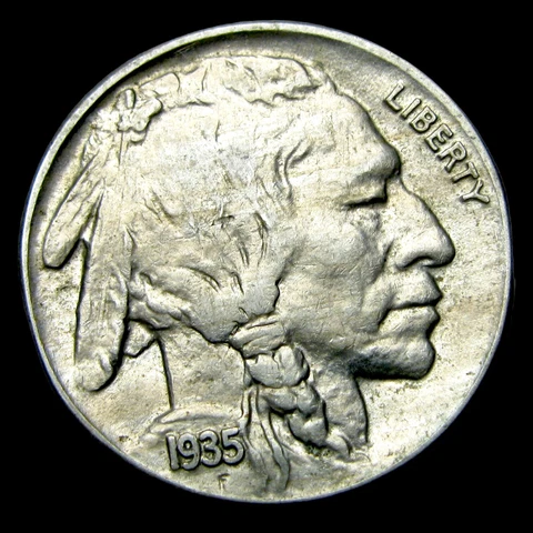 1935 Buffalo Nickel ---- Stunning Coin ---- #UU179 Cover
