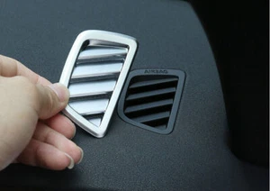 Consola plateada mate L&R para Range Rover Evoque 2020-2023 moldura de ventilación de salida de aire - Imagen 1 de 12
