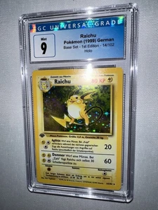 Raichu Base Set 1. Edition Holo Deutsch 14/102 CGC 9 Blue Label - Bild 1 von 3