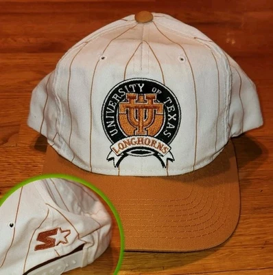 *WOW 90's* Vintage STARTER Texas LONGHORNS Hat adult snapback cap football - Image 1 of 4