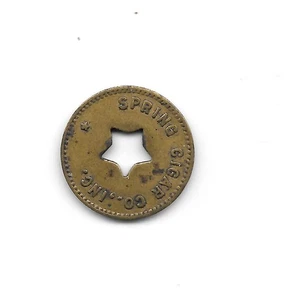 1914-1935 Seattle, Washington WA Spring Cigar Co. Inc. Bueno para ficha comercial de 5¢ - Imagen 1 de 2