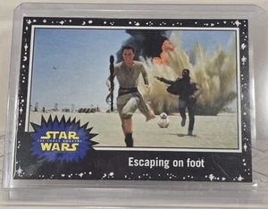 Star Wars Topps Rey-Escaping on Foot-Black- Journey To Star Wars: Force Awakens - Picture 1 of 4