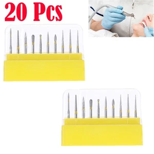 20pcs Dental Diamond Burs Composite Polishing Kit for High Speed Handpiece - Picture 1 of 10