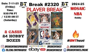 ROBIN LOPEZ 2024-25 NBA Mosaic Basketball Hobby 2 CASE 24 BOX Break #2320 - Picture 1 of 1