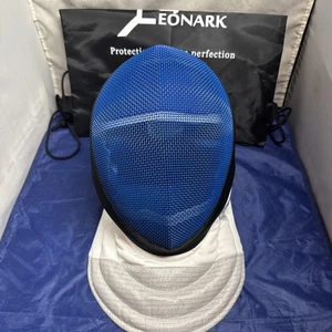 LEONARK Blue 350NW Fencing Epee Mask Helmet CE Certified Level 1 350 N - Picture 1 of 11