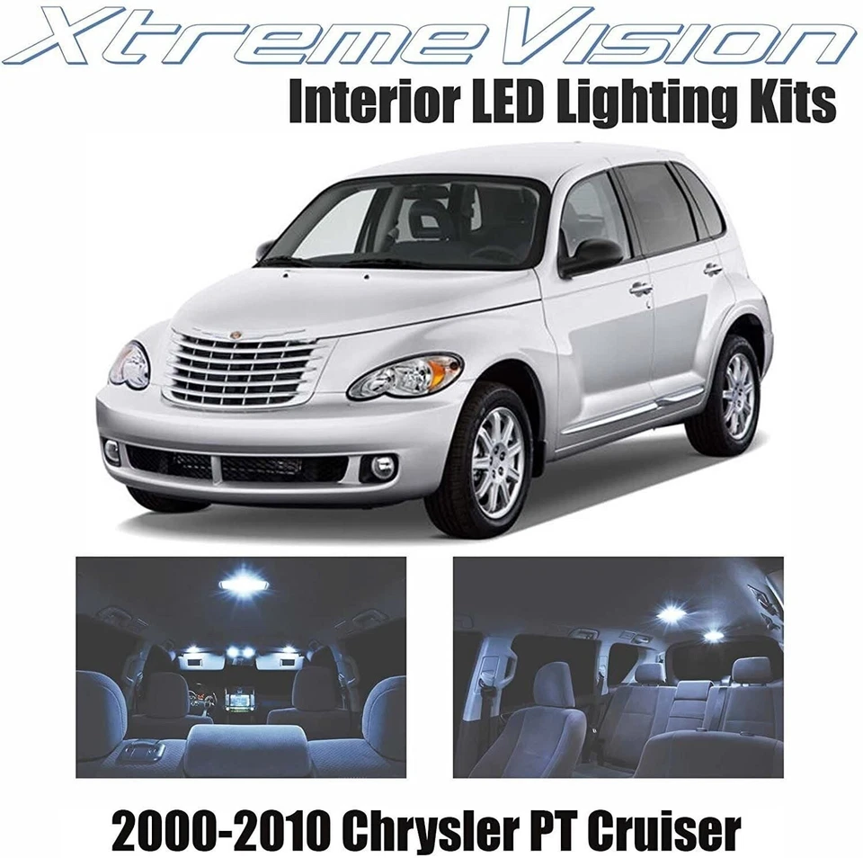 XtremeVision 内部 LED 适用于克莱斯勒 PT Cruiser 2000 - 2010(10 件)酷... — 第 1/4 张图片