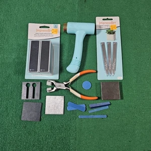 Impress Arte Metal Estampado Lote/Herramientas/Sellos A-Z y Estampillas Decorativas/Pintura - Imagen 1 de 13