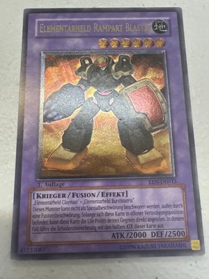 Elemental Hero Rampart Blaster EEN-EN033 Ultimate 1st Edition GERMAN NM - Image 1 of 2