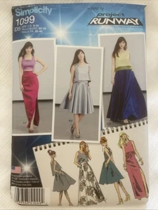 Simplicity 2015 Sewing Pattern 1099 Women's Skirt Top Size 4-12 Project Runway - Picture 1 of 3