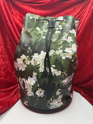 NWT Rare And Unique Agnes B. Paris  Calf Leather Shoulder Bag Floral Print - Image 1 of 4