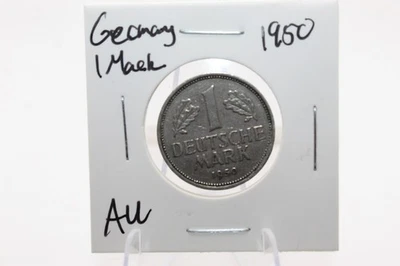 1950年德国-1马克硬币AU — 第 1/2 张图片