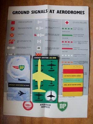 SHELL BP AVIATION SERVICE 1950s AIRCRAFT SPOTTERS LOG BOOKS MILITARY & CIVIL AIR - Image 1 of 4