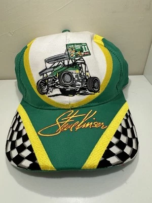 NUEVO SIN ETIQUETAS Steve Kinser Quaker State Aceite Sprint Coche Bordado Sombrero Gorra - A Presión Trasera Foto 1 de 4