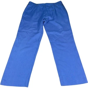 Ralph Lauren Trousers Men's 38W (36) 32L Blue Linen Purple Label Made in Italy - Picture 1 of 13