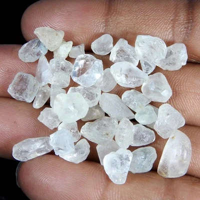 Piedra preciosa cabujón áspera faceta topacio blanco 100 % natural 76,75 quilates. lote Foto 1 de 3