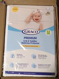 Protector de colchón Graco Premium para cuna y niño pequeño (paquete de 2) - Imagen 1 de 1