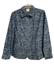 Allison Daley Women's Floral Button Up Jacket Size 12 - Picture 1 of 11