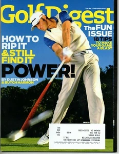 Golf Digest Magazine January 2011 Dustin Johnson Adam Scott Azahara Munoz - Picture 1 of 4