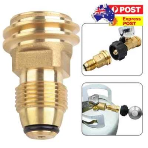 Converts Propane LP Gas Bottle Tank Adapter Valve POL to QCC1 Outlet Brass Part - Picture 1 of 14