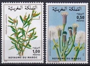 Morocco 1980 Flowers, Plants 2 MNH stamps - Picture 1 of 1