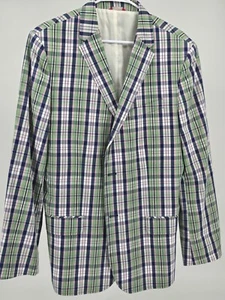 Izod Colorful Plaid Men's Lg. Dirby,Easter,Spring Lightweight Sports Blazer 1211 - Picture 1 of 9