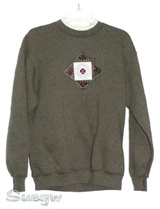 Sudadera Lee® marrón para mujer con calcomanía bordada - talla mediana - Imagen 1 de 2