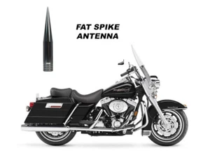VMS 5" GUNMETAL FAT SPIKE ANTENNA FOR HARLEY DAVIDSON ROAD KING W/ TOUR-PAK - Picture 1 of 4