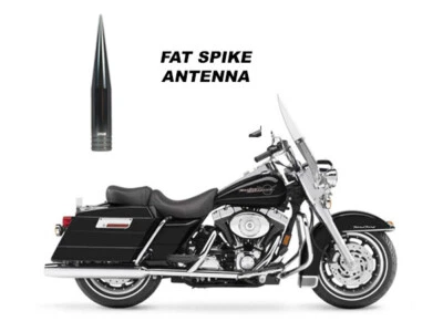 VMS 5" ANTENA GUNMETAL FAT SPIKE PARA HARLEY DAVIDSON ROAD KING COM TOUR-PAK - Imagem 1 de 4