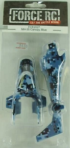 Force RC FCE2027 M-35 Baldachin blau Body Tail Section Kampfhubschrauber NEU Neu im Karton - Bild 1 von 2