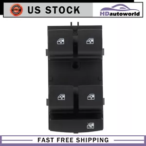 Front Left Driver Side Black Power Window Switch Fits 2010-2017 GMC Terrain - Picture 1 of 7