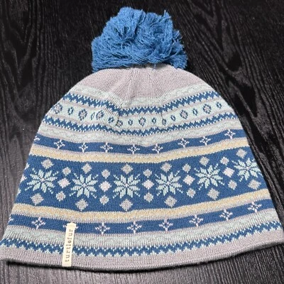 Gorro de pele de tartaruga - Chapéu com pom-pom - Mistura de lã - Forro de poliéster - pele de tartaruga - Imagem 1 de 4