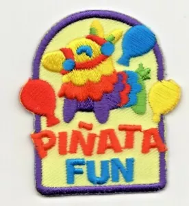 PINATA FUN Iron On Patch Fiesta Mexican - Picture 1 of 1
