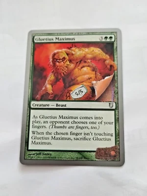 MTG Gluetius Maximus Unhinged Regular Uncommon - Uncirculated - Image 1 of 3