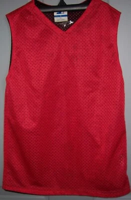 Camiseta sin mangas Starter reversible para niños talla S 6-7 roja negra de malla Foto 1 de 2