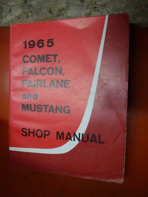 1965 FORD FALCON MUSTANG FAIRLANE MERCURY COMET FACTORY SERVICE MANUAL REPRINT - Image 1 of 4