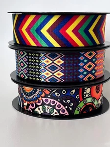 1M Shiny Print Polyester Webbing Belt Tape Strap Bag Making 38mm wide - Picture 1 of 5