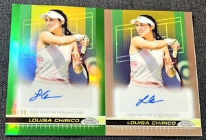 2024 Topps Chrome Tennis Auto /99 Green Refractor Louisa Chirico #TCA  - Picture 1 of 2
