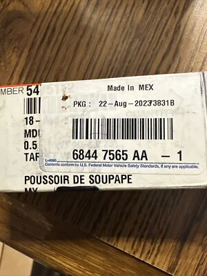 19-24 RAM 2500 3500 4500 5500 6.7L LEVANTADOR HIDRÁULICO OEM MOPAR 68447565AA - Imagem 1 de 4