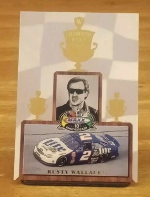 1998 Maxx 10th Anniversary Champions Past Rusty Wallace  - Image 1 of 3